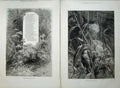 Original Old Antique Print 1879 Reed Warbler Birds Nesting Song Words Fine Art