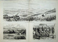 Old Antique Print Prince Imperial 1879 Kraal Itelezi Camp Newdigate War 19th