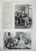 Original Old Antique Print 1880 People I Have Met Bachelor Rich Widow Doctor