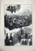 Old Antique Print 1880 Holyrood Palace Edinburgh Scotland Picture Gallery 19th
