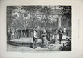 Old Antique Print 1880 Crown Prince Austria Princess Stephanie Brussels 19th