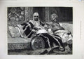 Old Antique Print 1880 Fine Art Man Servant Waiting Orders Constant Art 19th