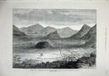 Original Old Antique Print 1880 Secokuni Town Transvaal Mountains Army War Art