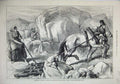 Old Antique Print 1880 Ireland Mountain Farm County Mayo Horse Harrowing 19th