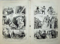 Old Antique Print Walter Scott 1880 Kenilworth Woodstock Cromwell House 19th
