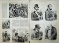 Old Antique Print General Election 1880 Men Voters Canvasing Parliament 19th
