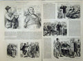 Original Old Antique Print General Election 1880 Voting Men Jingoes Rehearsing