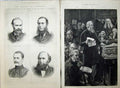 Antique Old Print Parliament 1880 Chancellor Exchequer Commons Earl Corry 19th