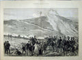 Old Antique Print 1880 Army Volunteer Ta Review Brighton Kingston Hill 19th