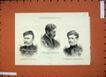 Old Antique Print 1880 Colonel Harness War Ricardo Lancers Cecil D'Arcy 19th