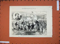 Original Old Antique Print 1880 Colonel Synge Slaonica Brigands Boats River War