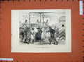 Old Antique Print 1880 Attempt Life Count Loris Melikoff Men Street Scene 19th