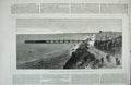 Old Antique Print 1880 New Pier Bournemouth Lord Mayor London Boats Art 19th