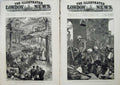 Original Old Antique Print 1880 Afghanistan War Sier'S Church Railway Station