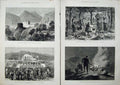 Old Antique Print 1880 Antivari Transvaal War Montenegro Mountains Art 19th