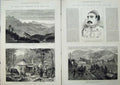 Old Antique Print Adriatic Coast 1880 Montenegro Riza Pasha Antivari War 19th