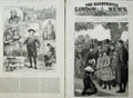 Old Antique Print 1880 Lambeth Palace Bible Prince Wales Sunday School 19th
