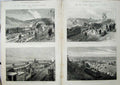 Old Antique Print 1880 Railway Accident Wennington Train Berwick Crash 19th