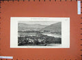 Old Antique Print 1880 Scotland View Castleton Braemar Morrone Mountains 19th
