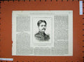 Old Antique Print 1880 Portrait Lieutenant Owen Bombay Cavlary Afghan War 19th