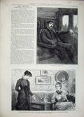Old Antique Print 1881 Three Pages People I Have Met Artful Vicar Curate 19th