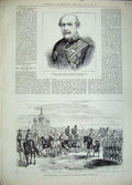 Old Antique Print 1881 General Williams Kars Russia Nihilists Execution 19th