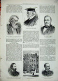 Old Antique Print 1881 Commons Rendel Slagg Mechi Johnson Bullock-Marsham 19th