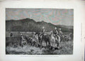 Old Antique Print 1881 Tunis Outpost Chasseurs D'Afrique Khroumirs Fires 19th