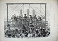 Original Old Antique Print 1881 Conspiracies Petersburg Nihilists ScaffPriests