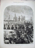 Old Antique Print 1881 Funeral Emperor Russia Body Church St Peter Paul 19th