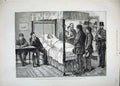 Original Old Antique Print 1881 Prisoners Shooting Hearn Ballinrobe Mayo Men
