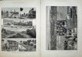 Old Antique Print 1881 Panama Canal Port Colon Engineers Ship Fine Art 19th