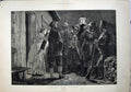 Old Antique Print 1881 Woodville Fine Art Ireland Rory Hills Man Torch 19th