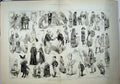Original Old Antique Print 1881 Fancy Dress Ball Liverpool Costumes Party 19th