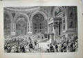 Old Antique Print 1881 Royal Wedding Berlin Ceremony Chapel Schloss Art 19th