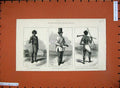 Old Antique Print Sakalave Policeman Hova Beach Governor Madagascar 1881 19th