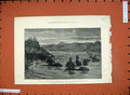 Original Old Antique Print Fine Art 1881 General Evelyn Wood War Buffalo River