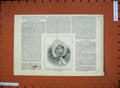 Old Antique Print 1881 Margaret Bailey Cairncastle County Antrim Ireland 19th