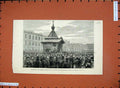 Old Antique Print 1881 Consecrating Memorial Chapel Emperor Russia Killed 19th