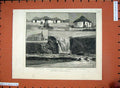 Original Old Antique Print 1881 Kaffirland Parsonage Hut Umtata Cathedral Falls