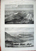 Old Antique Print 1881 Canada Red Deer River Horse Carriage Marquis Lorne 19th