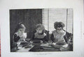 Original Old Antique Print 1881 Children Nursery Tottie Tot Toozles Dinner Art