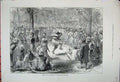 Original Old Antique Print 1881 Seepee Fair Simla Himalayas Natives Dancing