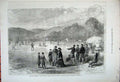 Old Antique Print 1881 Royal Family Scotland Cricket Match Balmoral Sport 19th