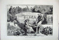 Original Old Antique Print 1881 Scarborough Sand-Castles Esplanade Children Art