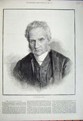Original Old Antique Print 1881 Portrait Dean Arthur Penrhyn Stanley Man 19th