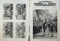 Old Antique Print 1881 Lord Mayor Westminster Arch Lothbury London Art 19th