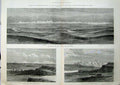 Old Antique Print Canada 1881 Bow River Rocky Mountains Kootenay British 19th