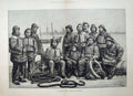 Antique Old Print Men Uniform Life-Boat Crew 1881 Ropes Sea Dadd Fine Art 19th