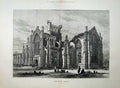 Old Antique Print 1881 Fine Art Architecture Melrose Abbey Church Read 19th